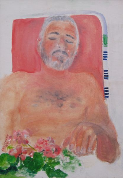 Man with Flowers